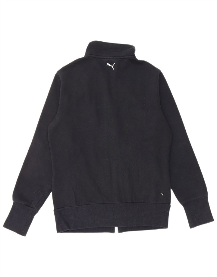 Giacca da ginnastica con grafica PUMA da donna UK 12 Medium Black Cotton