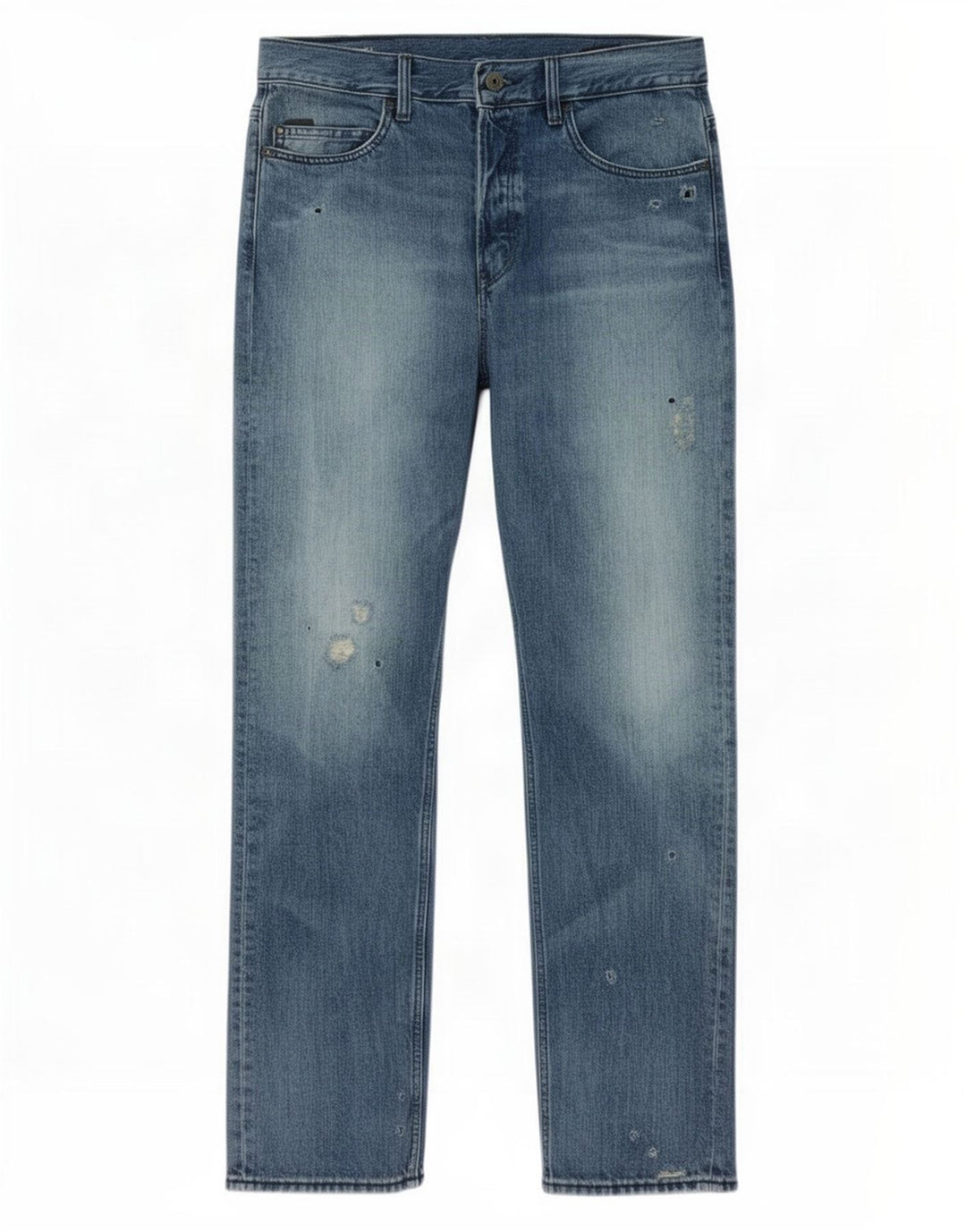 Jeans dritti invecchiati da uomo G-Star W32 L32 cotone blu