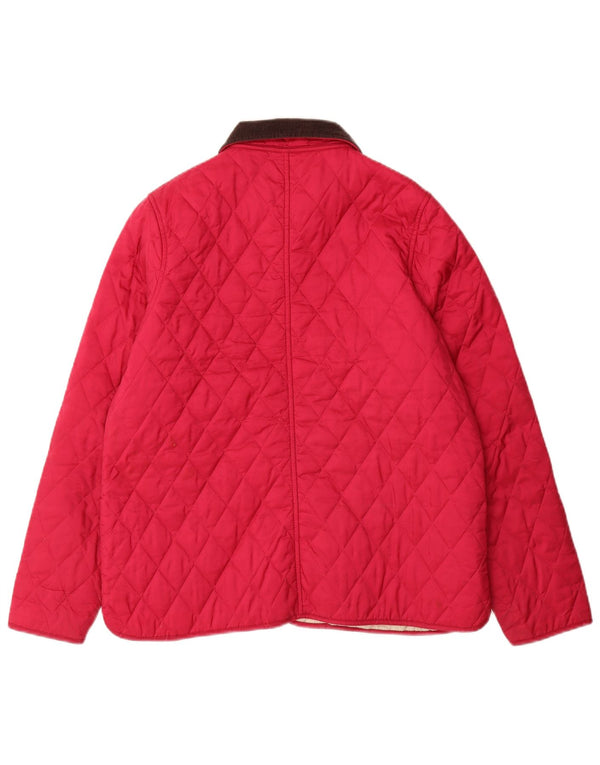 BARBOUR Girls Quilted Jacket 14-15 Years 2XL Pink Polyamide