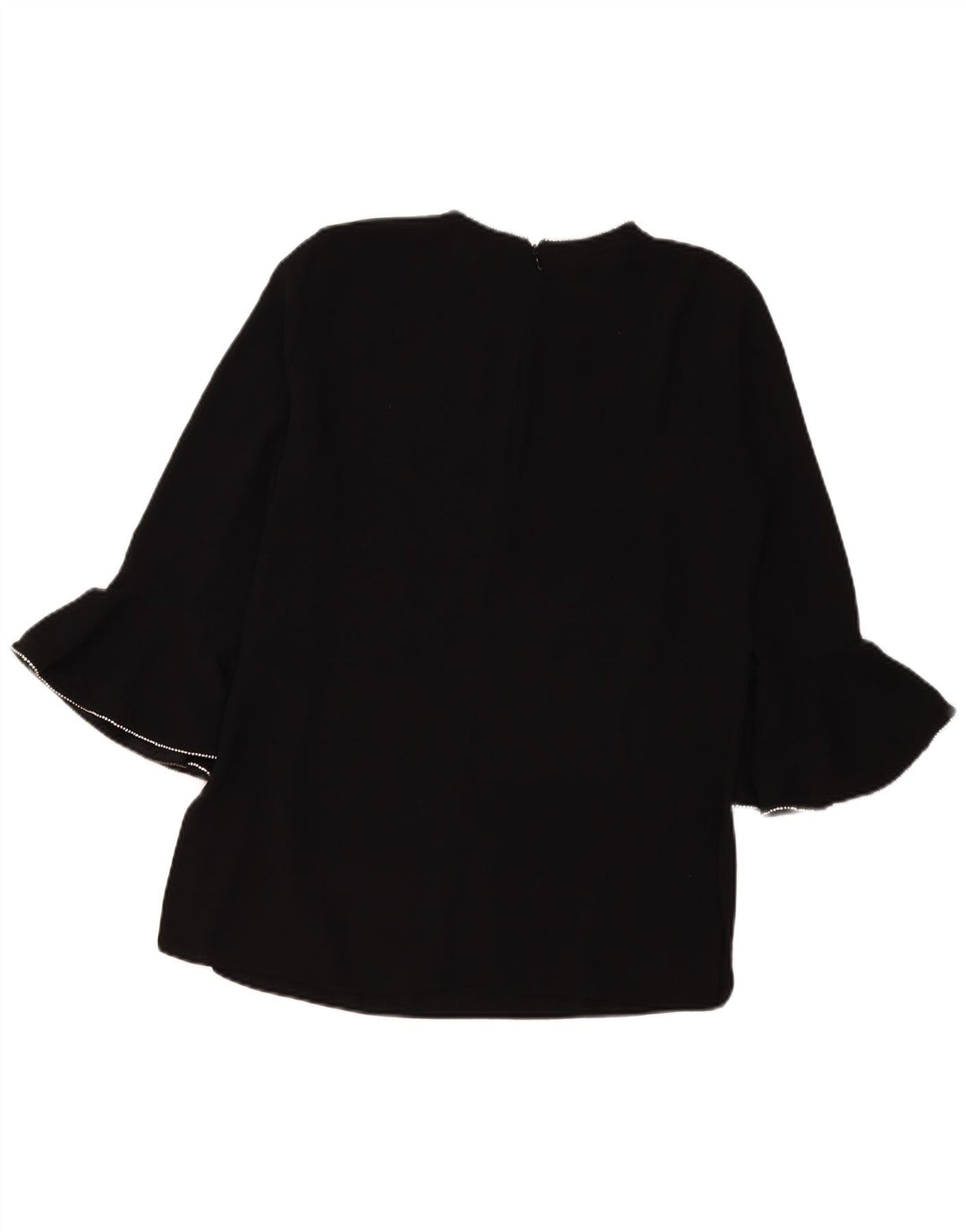 Top Zara da donna con maniche a 3/4, taglia UK 16, grande, poliestere nero