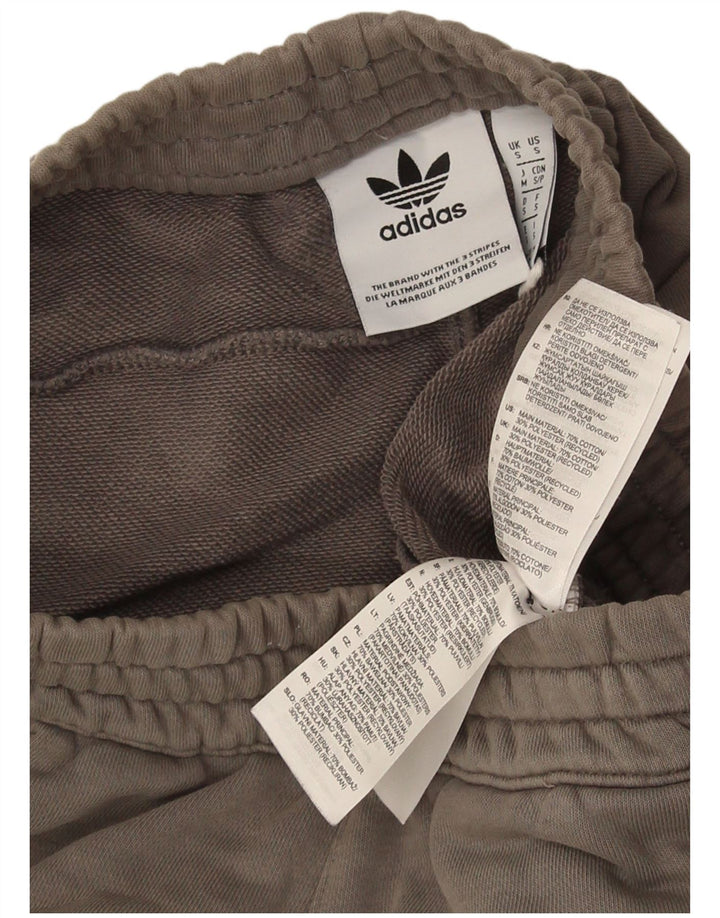 Pantaloncini sportivi Adidas da uomo piccoli in cotone grigio
