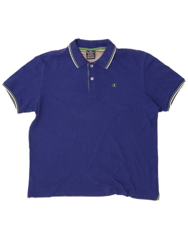 Polo da uomo Champion media blu navy