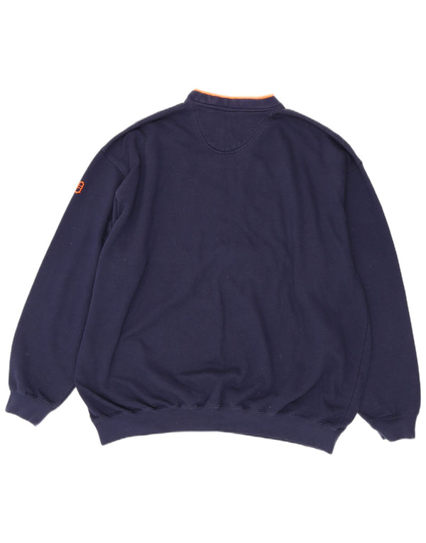 Majestic Felpa da uomo con grafica Detroit Graphic 2XL Blu navy