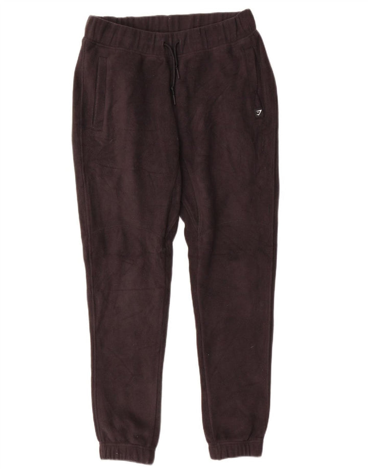 Pantaloni da tuta da uomo in pile Gymshark Joggers piccoli in poliestere nero