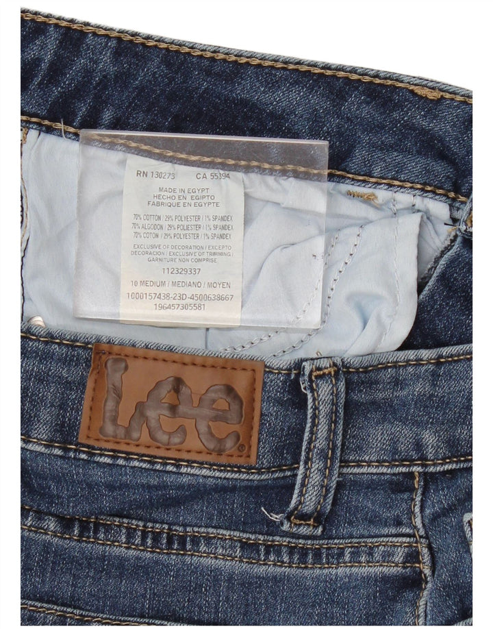 Jeans Capri da donna LEE US 10 Large W30 L21 Cotone blu