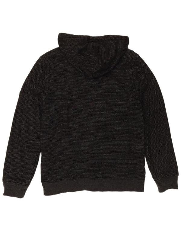 Maglione con cappuccio e zip da uomo HURLEY in cotone a righe nere medie