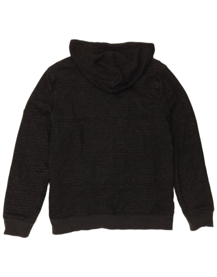 Maglione con cappuccio e zip da uomo HURLEY in cotone a righe nere medie