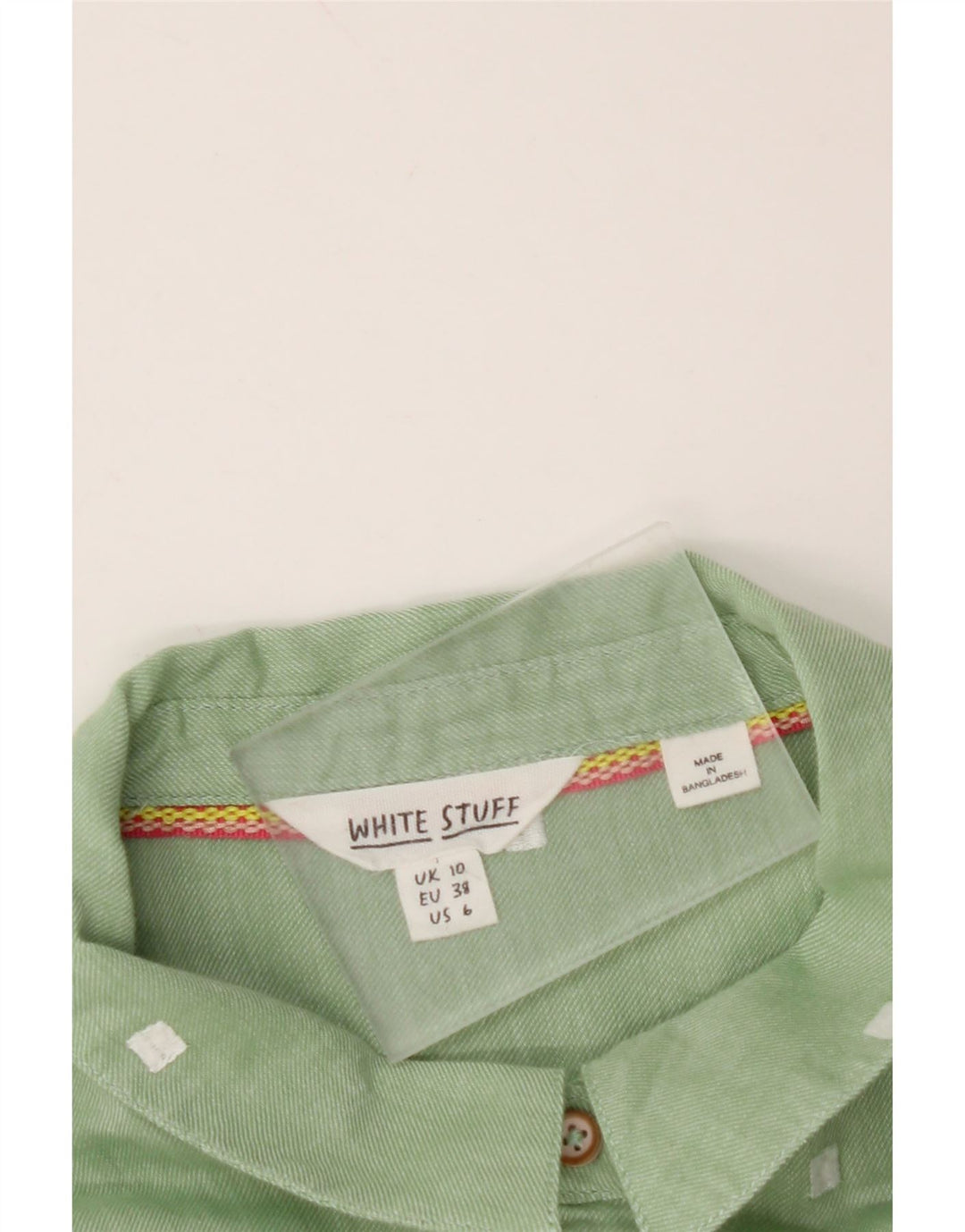Camicia da donna WHITE STUFF UK 10 Piccola verde maculata
