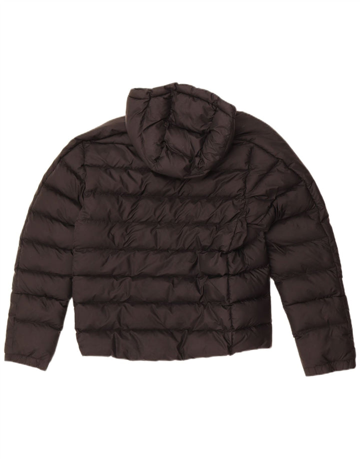 Giacca imbottita con cappuccio da uomo Adidas UK 36 Small Black Colourblock in poliacrilico