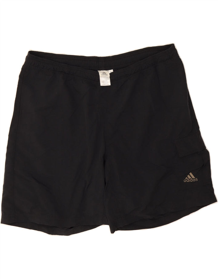 ADIDAS Mens Sport Shorts XL  Black Polyester Vintage Adidas and Second-Hand Adidas from Messina Hembry 