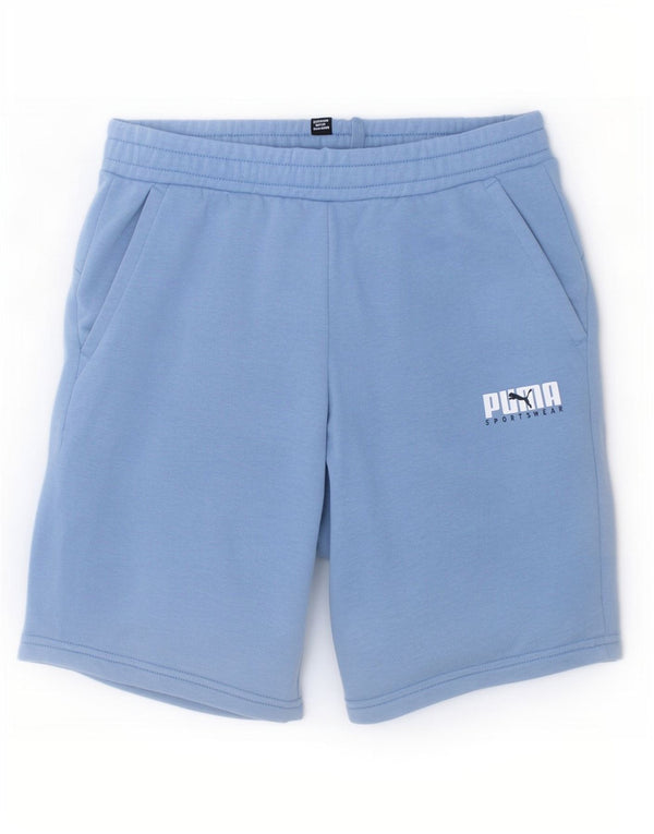 Pantaloncini sportivi Puma da ragazzo 13-14 anni in cotone blu