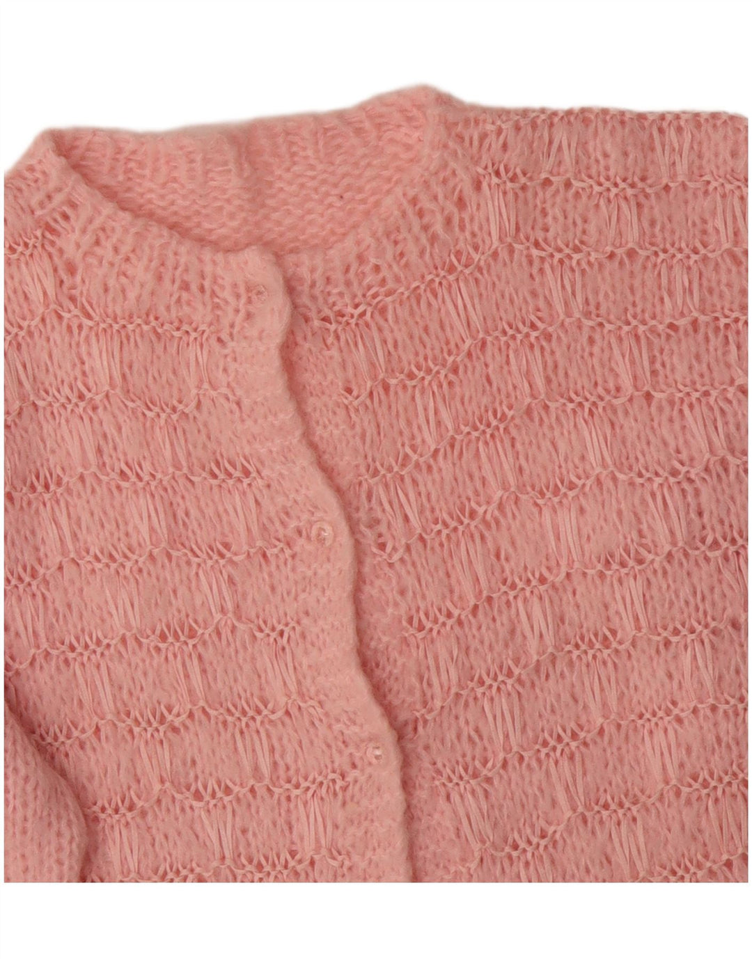 Maglione cardigan da donna VINTAGE UK 18 XL Acrilico rosa