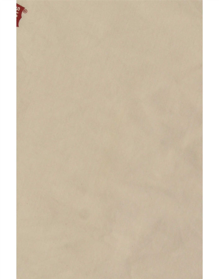 Levi's Uomo Top Manica Lunga Grande Cotone Bianco