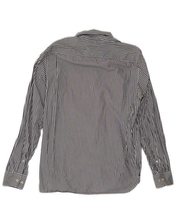Camicia da uomo Tommy Hilfiger New York Fit Camicia media cotone gessato blu navy