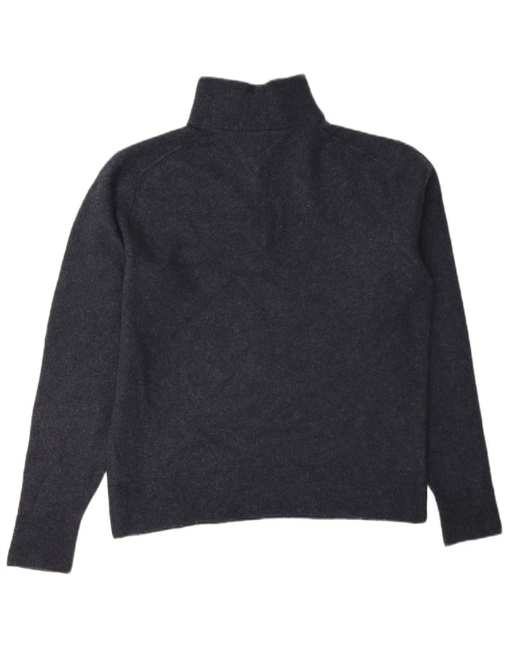 Maglione maglione con zip da uomo Tommy Hilfiger 2XL lana blu navy