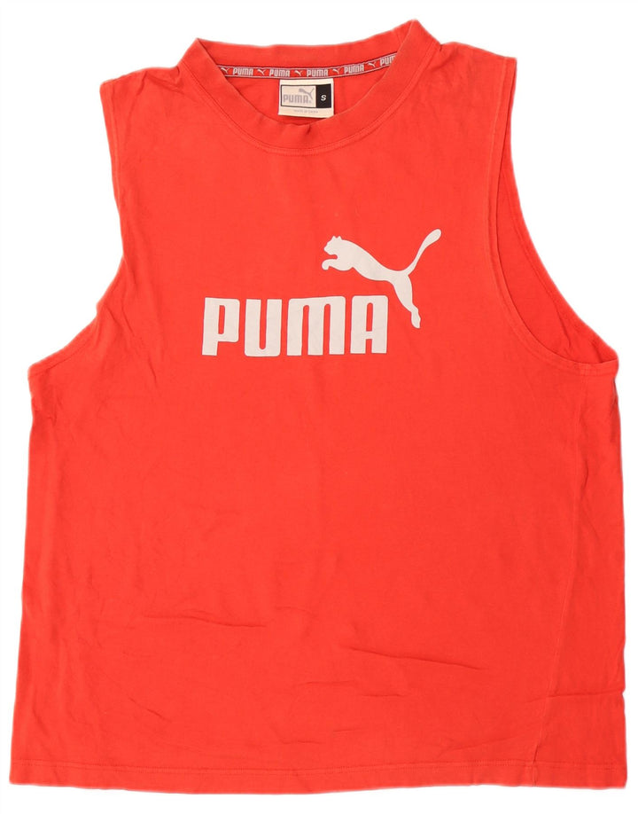 Canotta grafica da uomo Puma Small rossa in cotone