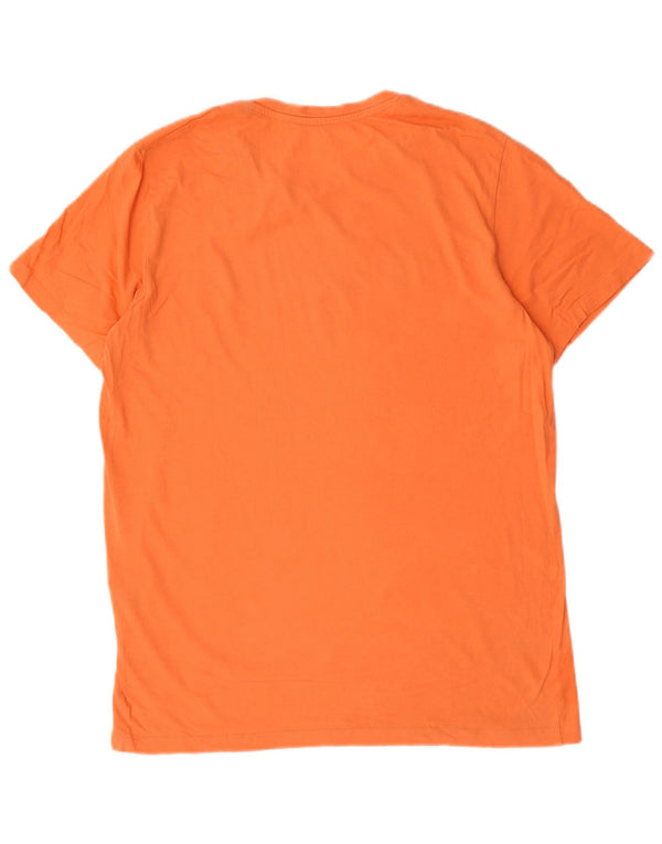 Jack & Jones T-shirt grafica da uomo grande in cotone arancione