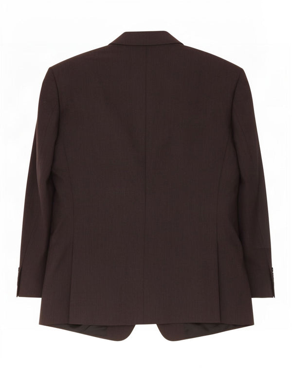 Giacca Blazer 3 Bottoni Valentino Uomo IT 56 3XL Lana Vergine Marrone