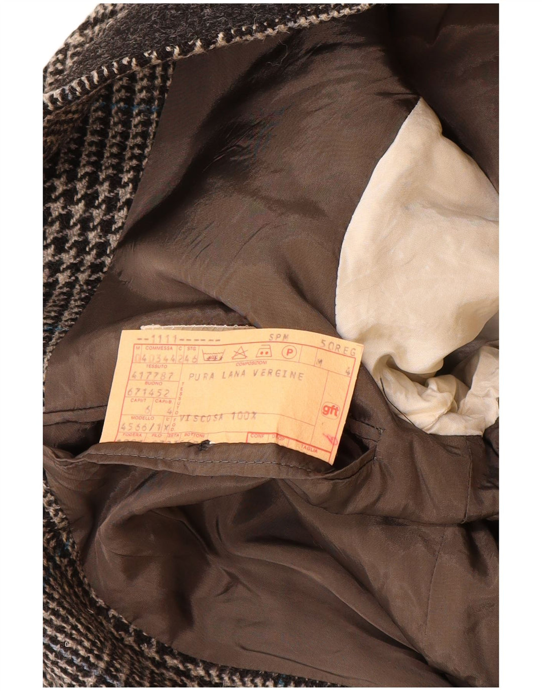 GIORGIO ARMANI Giacca Blazer 2 Bottoni Uomo IT 50 Pied De Poule Grigio Medio