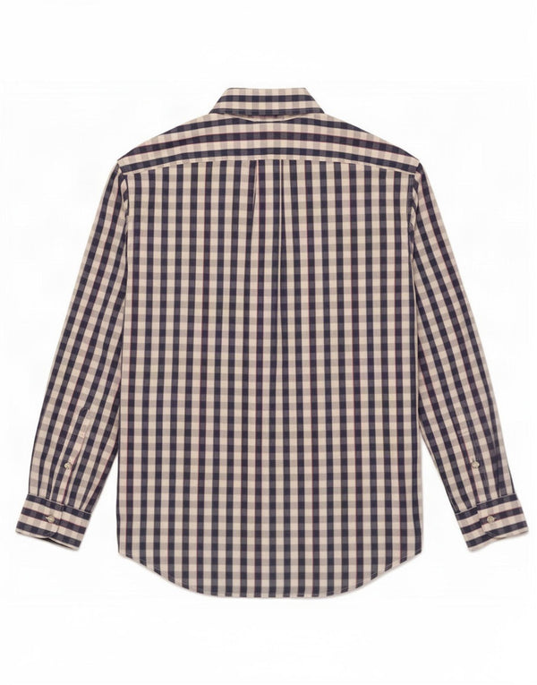 Camicia da uomo Harmont & Blaine in cotone a quadri blu medio