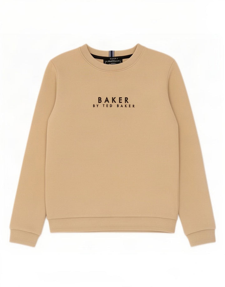 Felpa grafica da ragazzo Ted Baker, 10-11 anni, cotone beige