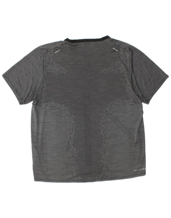 T-shirt Nike Dri Fit da uomo, grande, in poliestere grigio