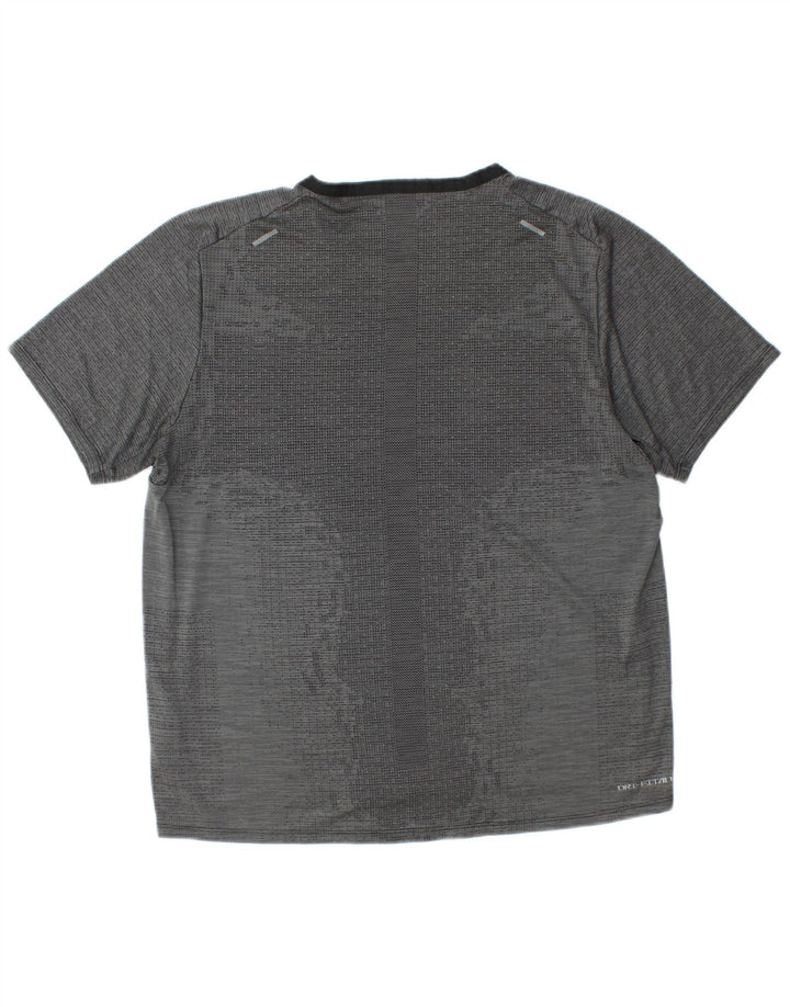 T-shirt Nike Dri Fit da uomo, grande, in poliestere grigio