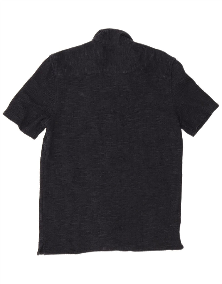 Camicia a maniche corte da donna Zara blu navy medio