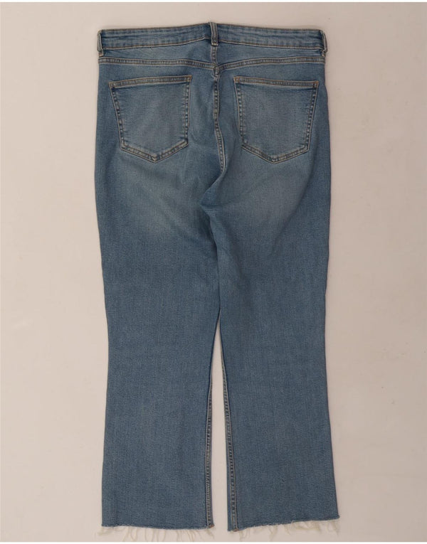 Jeans corti da donna Zara EU 46 XL W36 L25 Blu