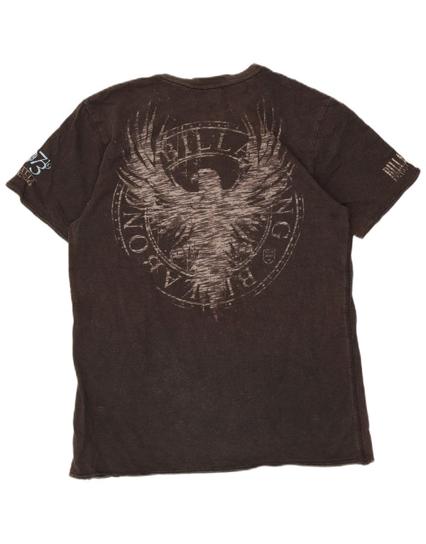 T-shirt grafica da uomo slim fit Billabong in cotone marrone medio