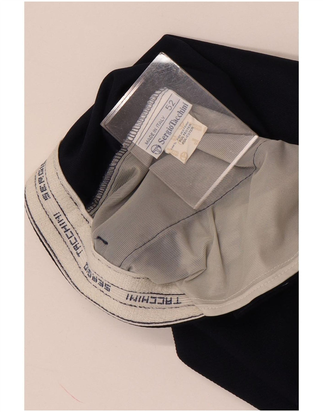 Pantaloncini chino da uomo Sergio Tacchini IT 52 XL W32 poliestere blu navy