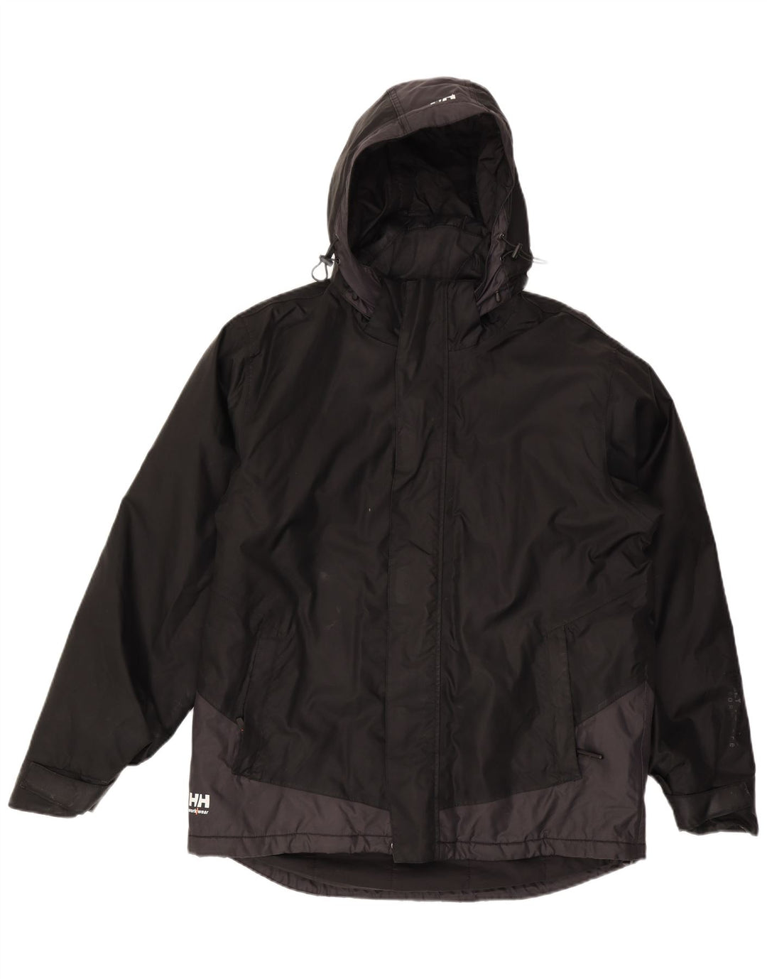 Giacca a vento con cappuccio da uomo Helly Hansen UK 40 Large Black Colourblock
