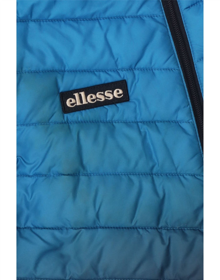 Giacca imbottita con cappuccio Ellesse da ragazzo 13-14 anni in poliestere color block blu