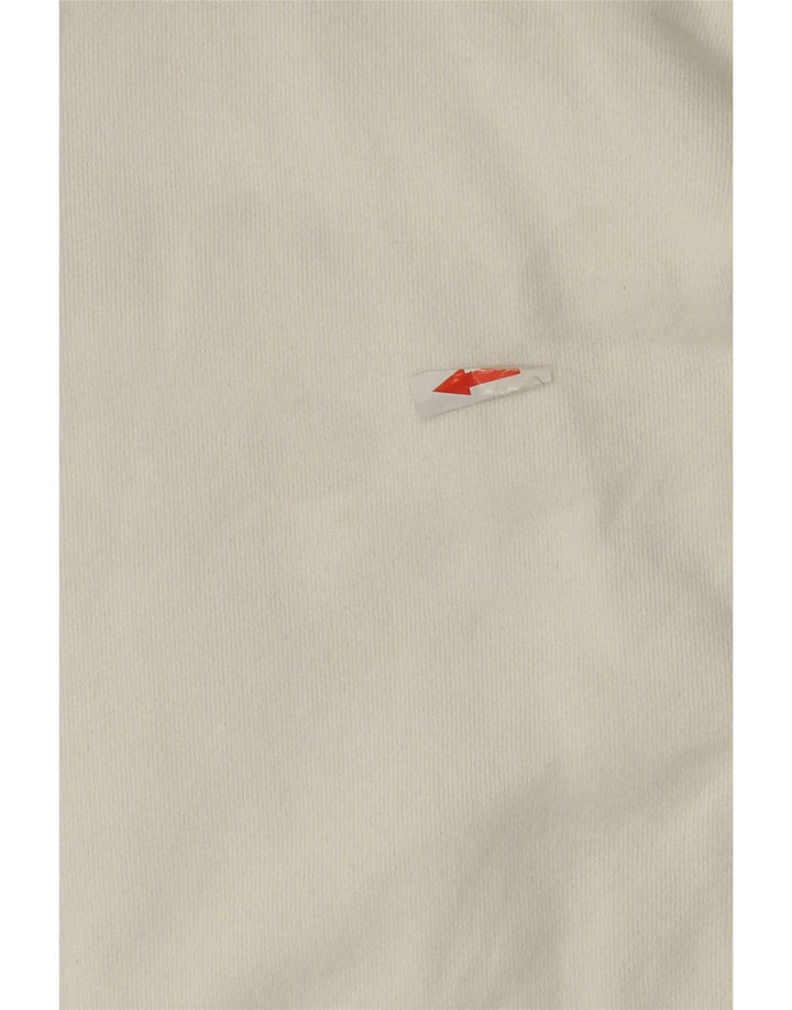 Felpa grafica da uomo Zara piccola in cotone bianco