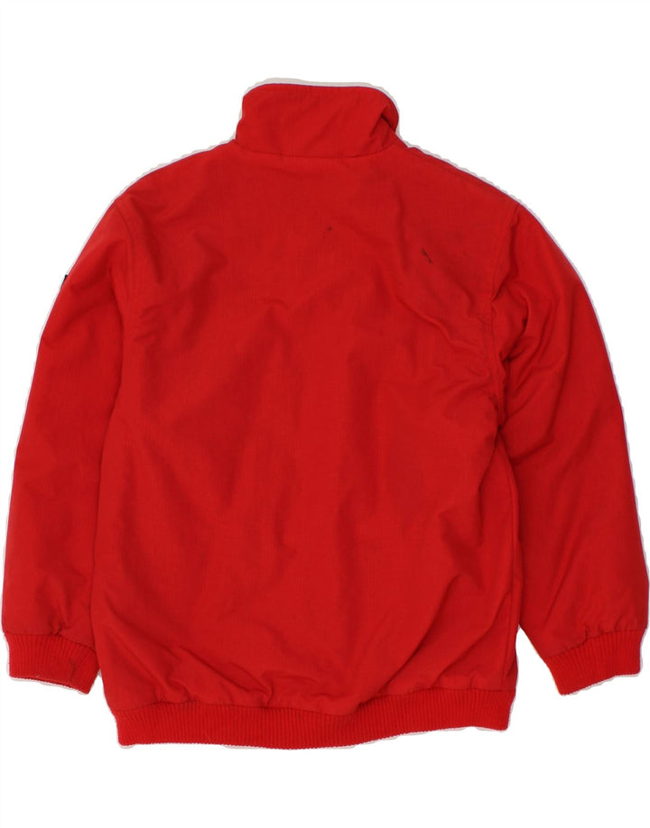 ASICS Girls Windbreaker Jacket 11-12 Years Red Polyester Vintage Asics and Second-Hand Asics from Messina Hembry 