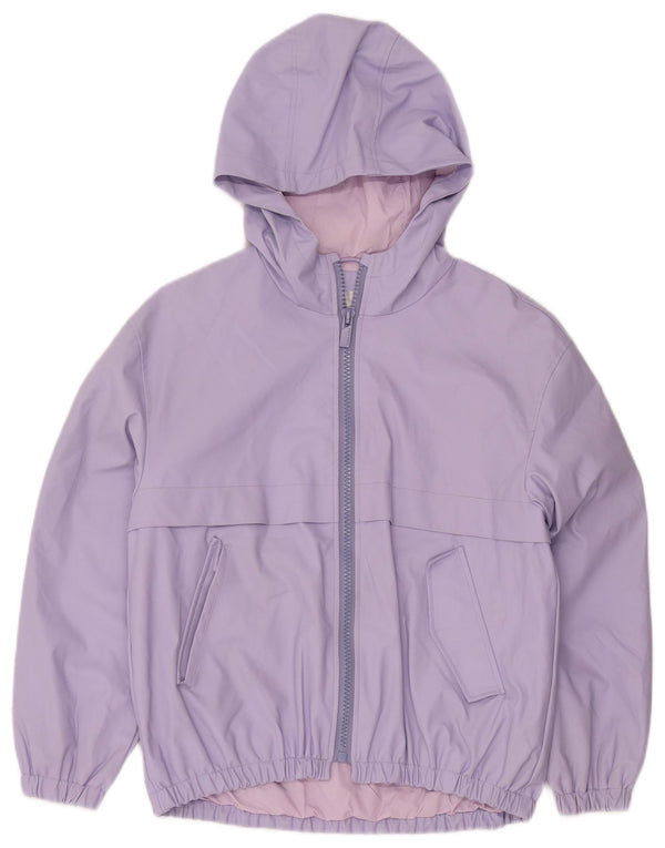 Giacca antipioggia con cappuccio per ragazze Zara 13-14 anni Viola in polietilene