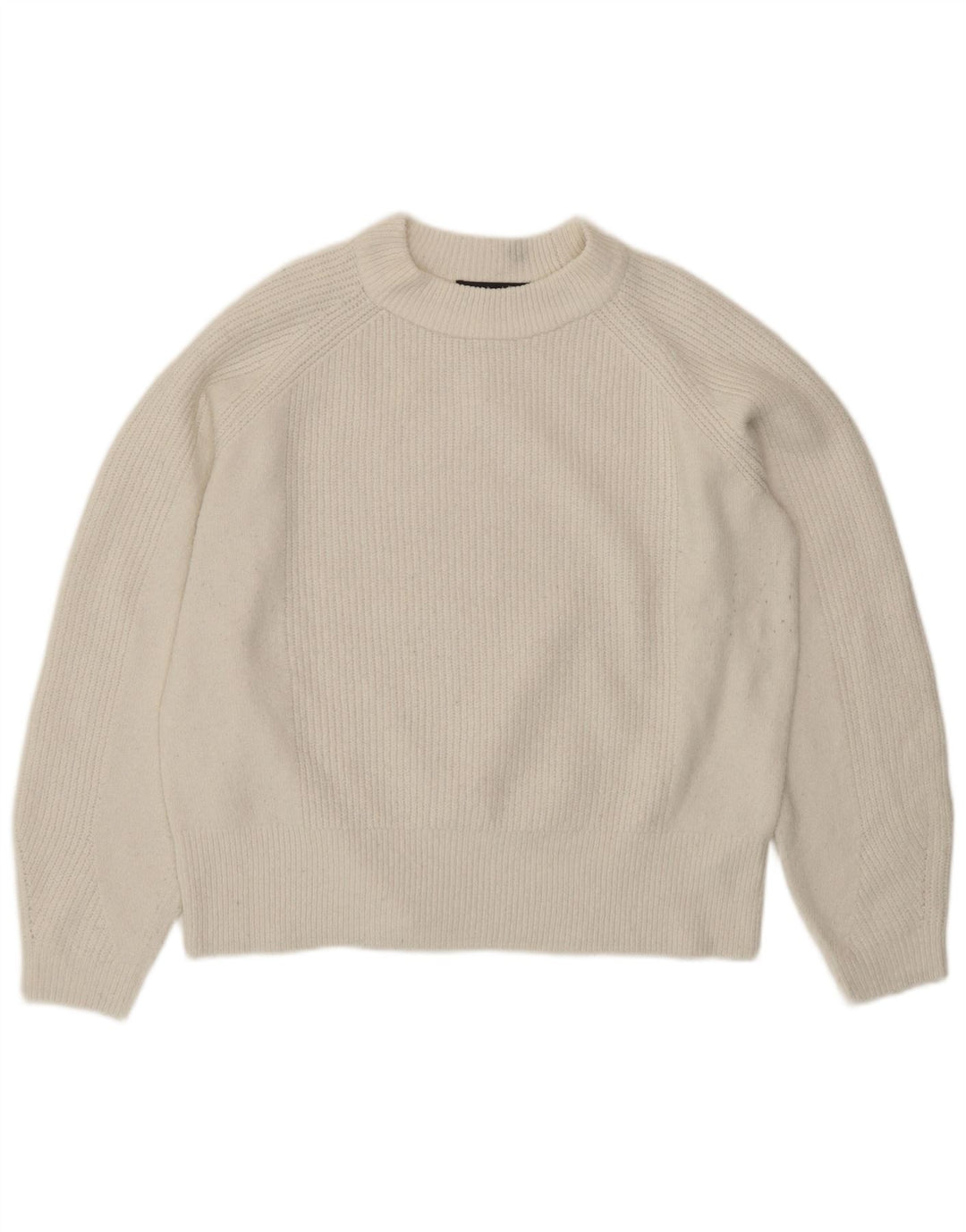 Maglione girocollo da donna Marks & Spencer UK 14 Acrilico bianco medio