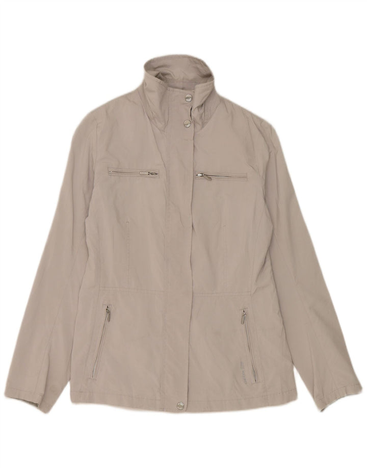Giacca antipioggia da donna Geox UK 8 Small Poliestere grigio