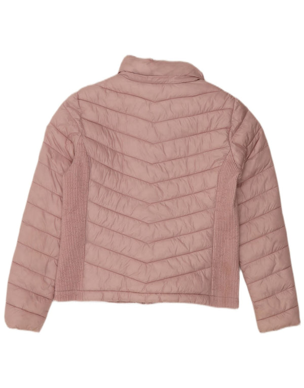 Giacca imbottita da donna SUPERDRY UK 16 grande nylon rosa