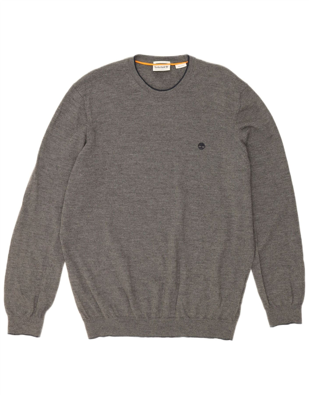 Maglione maglione girocollo da uomo TIMBERLAND 2XL lana merino grigia