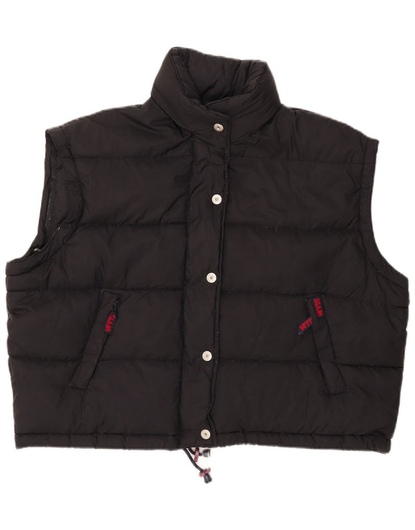 Gilet imbottito oversize con cappuccio da donna Slam UK 16 grande nylon nero