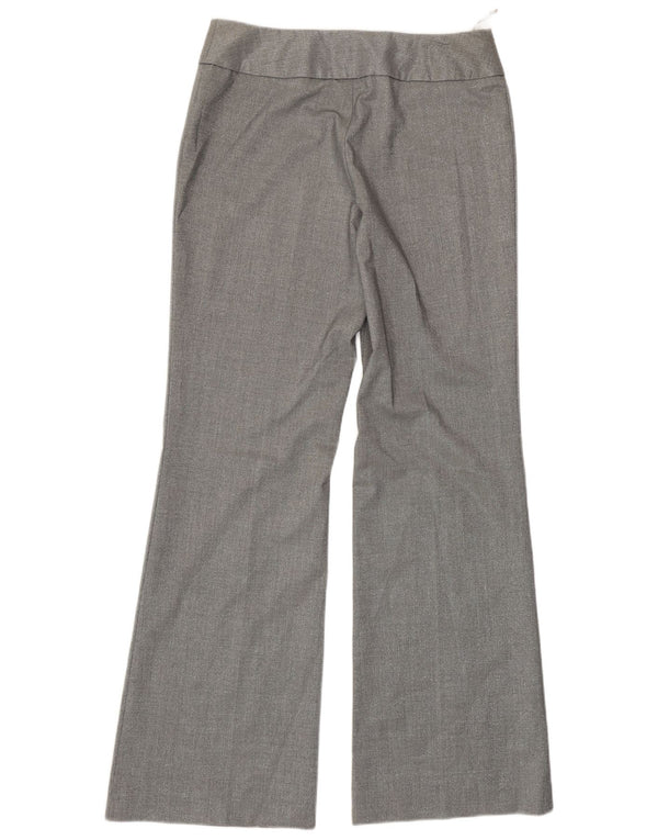 Pantaloni da abito bootcut da donna Oasis UK 10 Small W30 L32 Argento Poliestere
