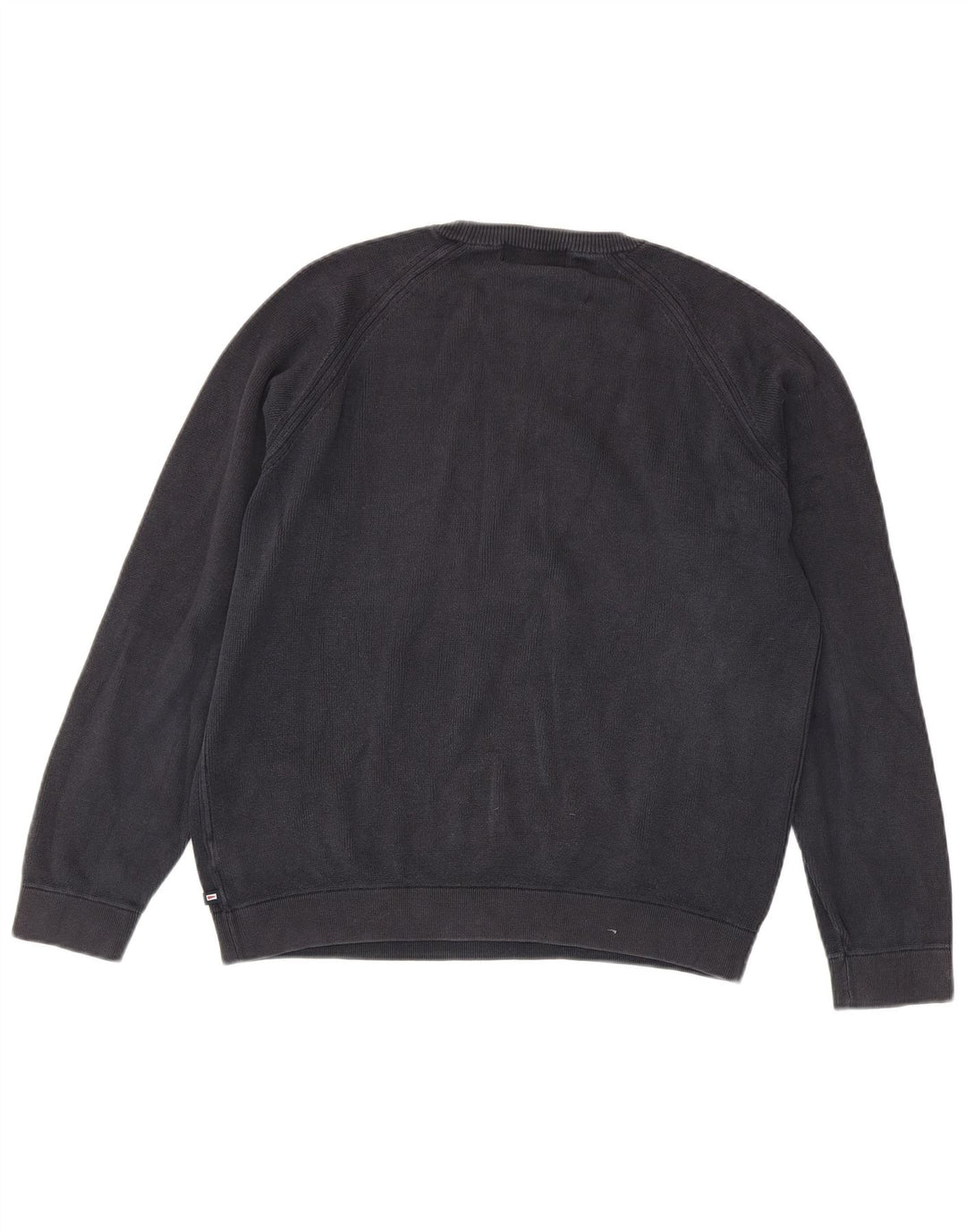 MARKS & SPENCER Felpa da uomo Blue Harbour Maglione piccolo cotone blu navy