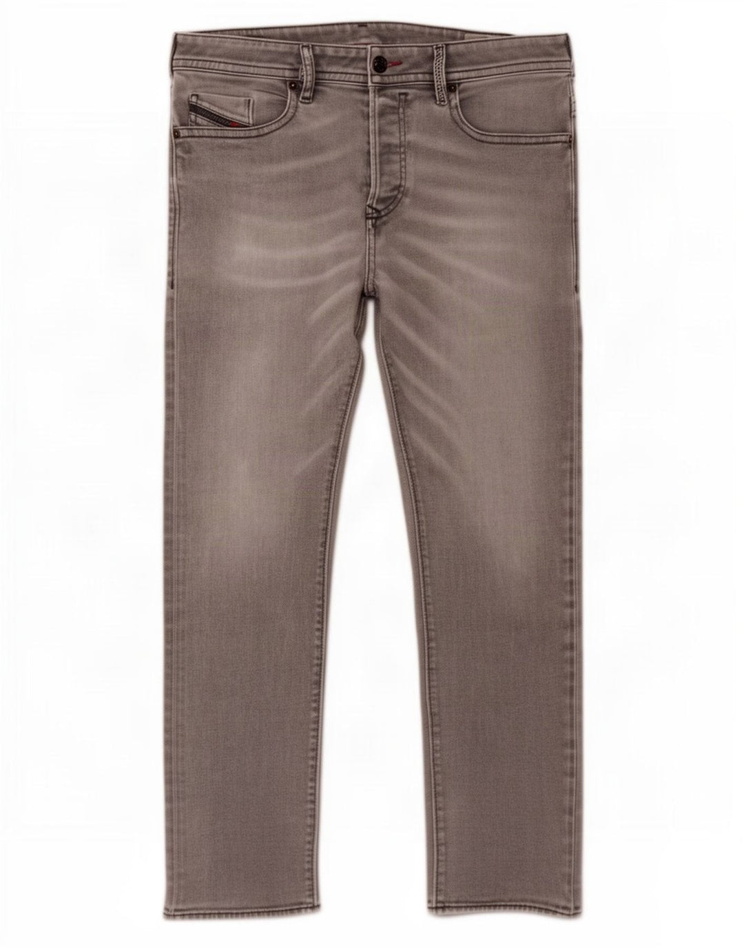 Diesel Uomo Buster Regular Tapered Jeans W31 L29 Cotone Grigio