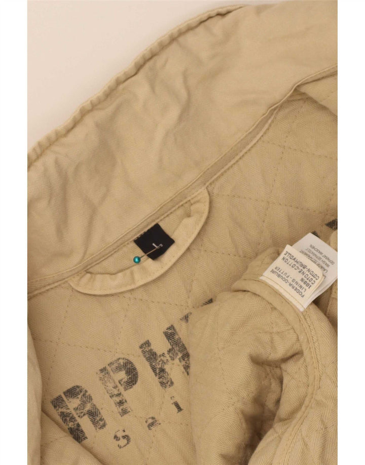 Giubbotto bomber da uomo vestibilità regolare Murphy & Nye UK 40 grande cotone beige