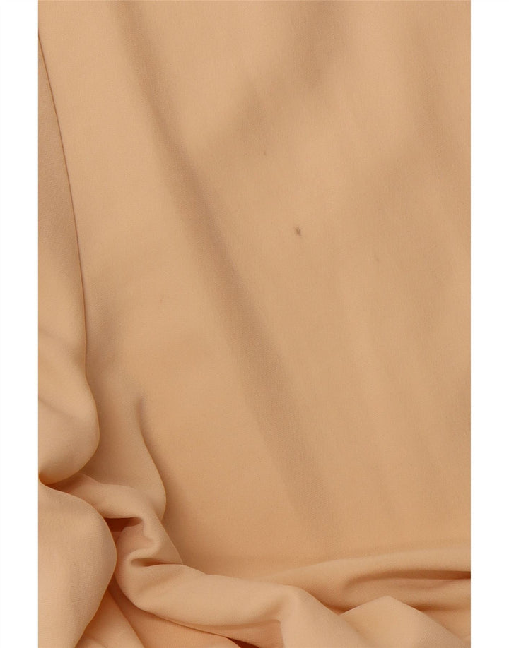 Pantaloni chino larghi con pegging da donna ZARA piccoli W26 L29 Beige