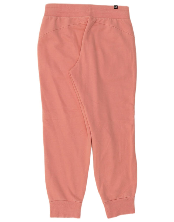 Pantaloni da tuta da donna Puma Joggers UK 10 Small Pink Cotton
