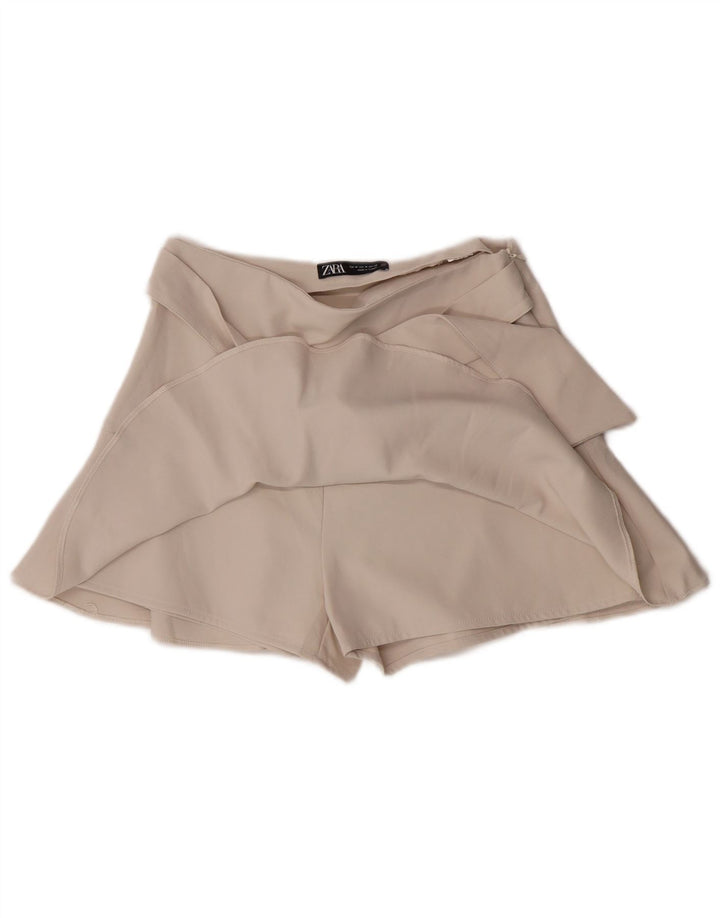Minigonna Skort da donna Zara media W28 bianco sporco
