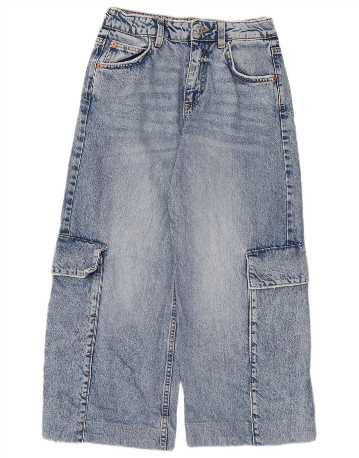 Jeans Zara per ragazzi Cargo Capri 13-14 anni W28 L22 Blu