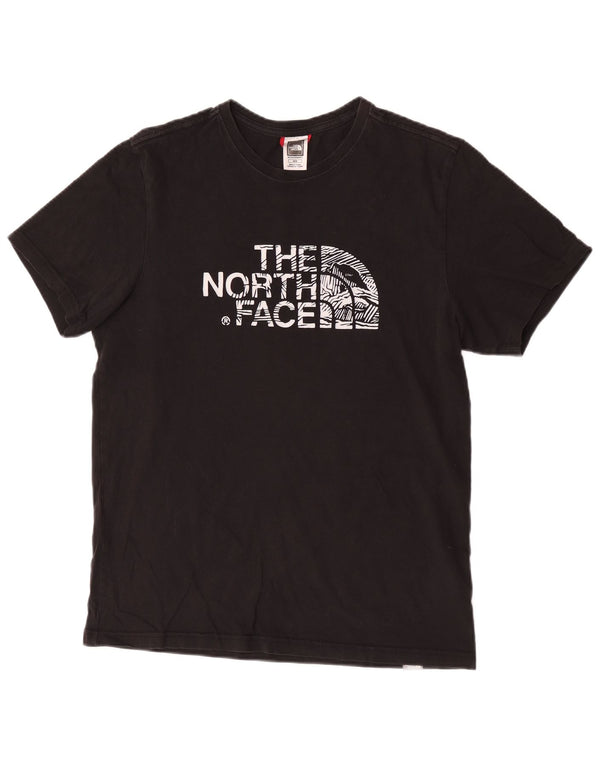 T-shirt grafica da uomo The North Face Top in cotone nero medio sportivo
